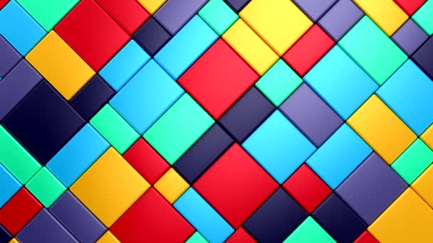 Rhombus Background Movimento Abstrato Loop Renderização Resolução — Vídeo de Stock