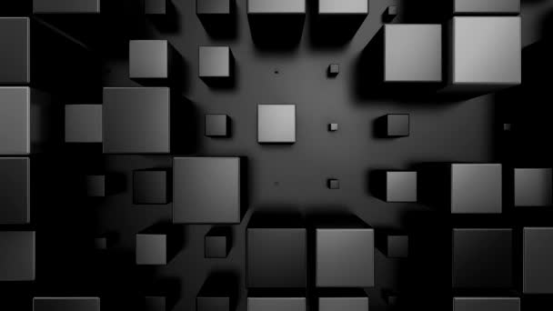 アニメーション キューブの背景 抽象的な動き ループ 3Dレンダリング 4K解像度 — ストック動画