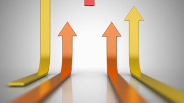 Beş okları yukarı hareket