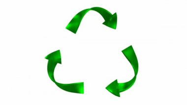 Animasyonlu geri dönüşüm sembolü