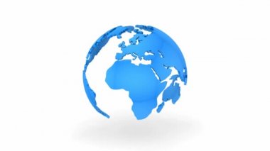 Dünya Haritası bir küre döner