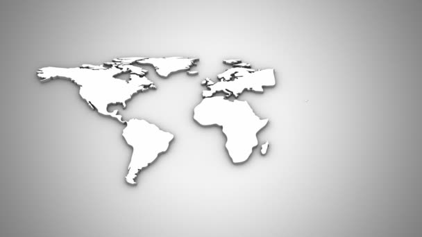 Animation carte du monde 