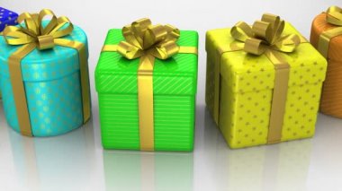 Hediye kutuları animasyon