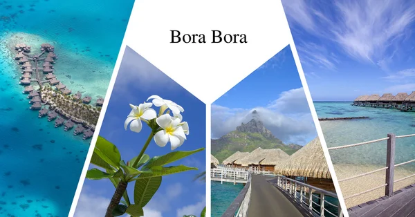 Bora Bora card — Stock Photo, Image