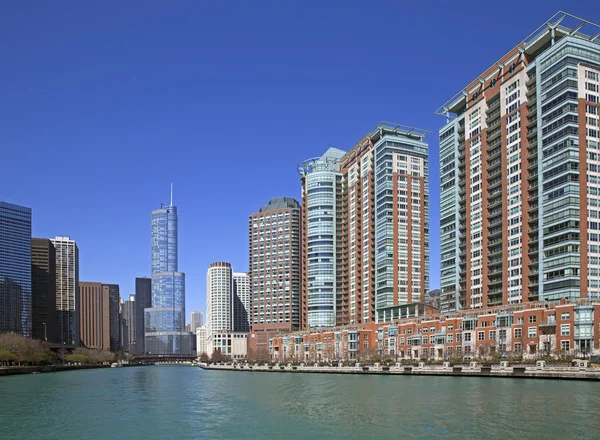 Вид на город Чикаго — стоковое фото