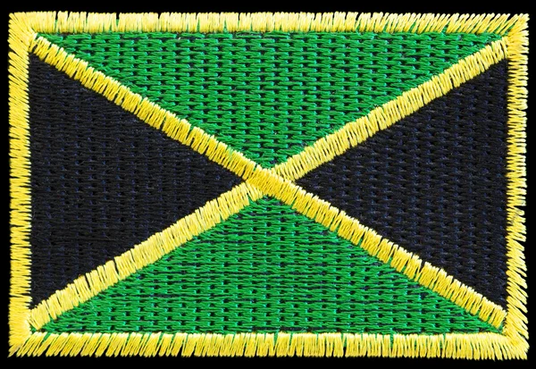 Distintivo in tessuto giamaicano — Foto Stock