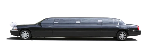 Isolated Black limo — Stock Photo, Image