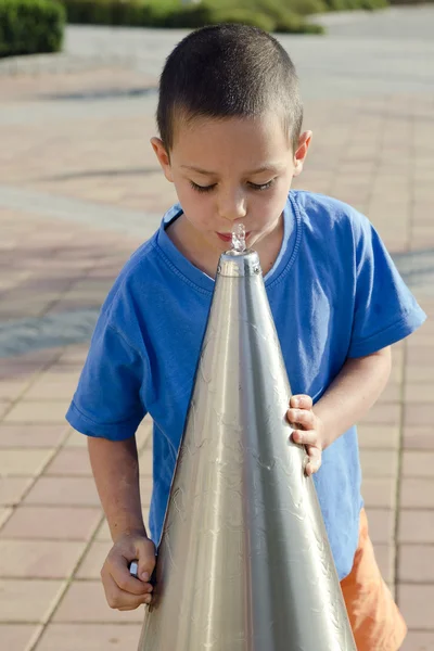 Child drinking water — Stock Photo, Image