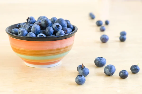 Blueberries in bowl — Stock Photo, Image