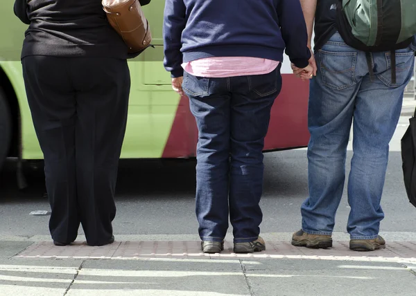 People at street crossing — Stock Photo, Image