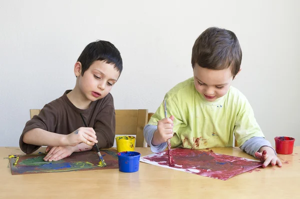 Gyerekek festmény színei — Stock Fotó