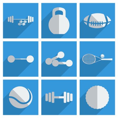 Spor gölge düz kavramı modern tasarımı ile kümesi