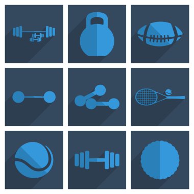 Spor gölge düz kavramı modern tasarımı ile kümesi