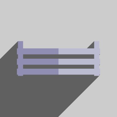 Düz gölge depolama kutusu mahsulün simgelerle