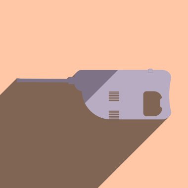 Jackhammer gölgesi ile düz simgeler