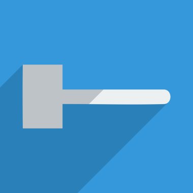 Düz simgeler modern tasarımı ile çekiç gölgesi