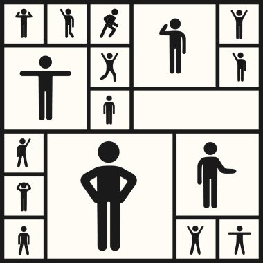 insanlar siluetleri sopa rakam Meclisi