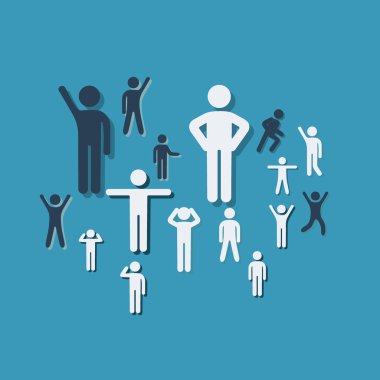 insanlar siluetleri sopa rakam Meclisi