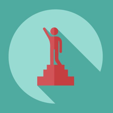 düz simgesi sopa rakam iş Tema