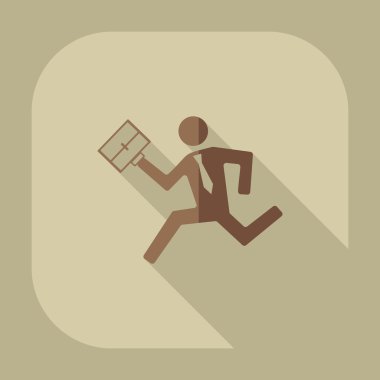 düz çalışan adam simgesi iş Tema