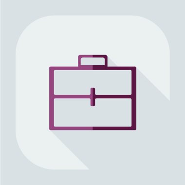 düz simgesi evrak çantası iş Tema