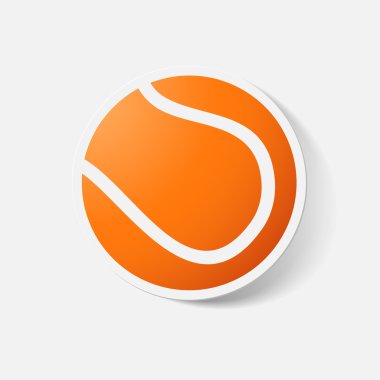 Kağıt kısaltıldı etiket: Tenis topu