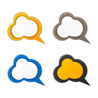 gerçekçi gölge ile bulutlar