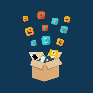 bilgisayar simgeleri app seti,
