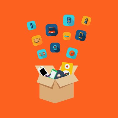 bilgisayar simgeleri app seti,