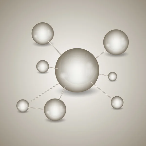 Молекулярна структура молекули — стоковий вектор