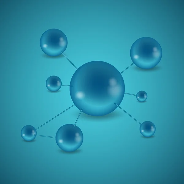 Estructura molecular de la molécula — Archivo Imágenes Vectoriales