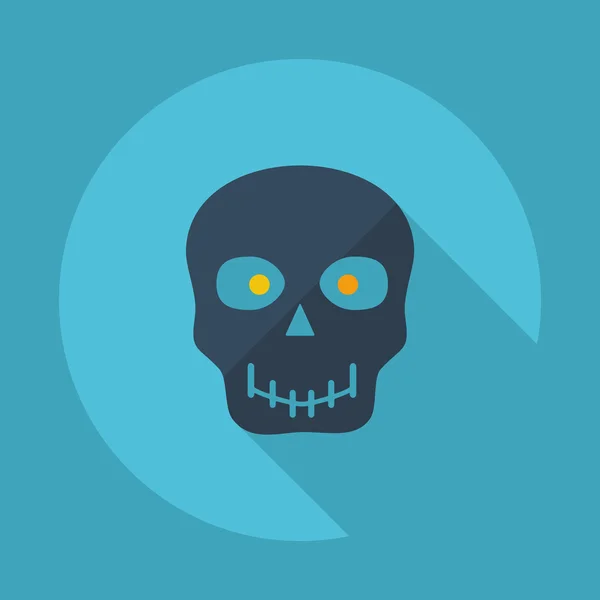 Icono del cráneo de Halloween — Archivo Imágenes Vectoriales