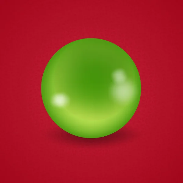 Biliardo americano palla verde — Vettoriale Stock