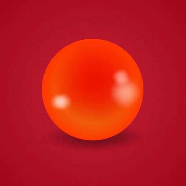 Оранжевый бильярдный шар — стоковый вектор