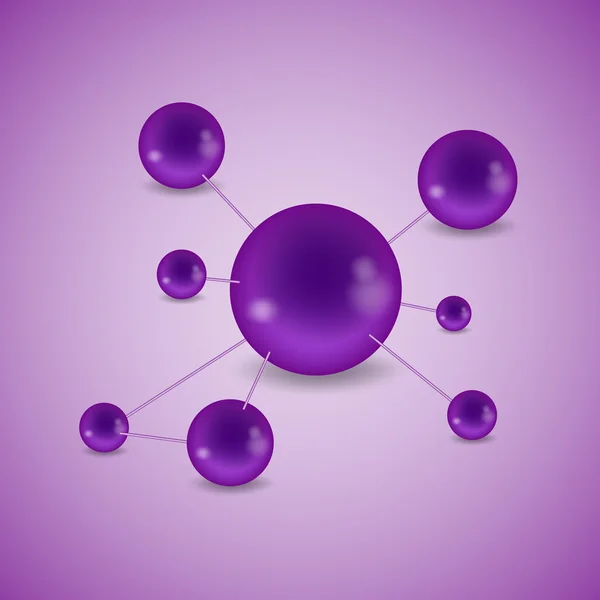 Structura moleculară a moleculei — Vector de stoc