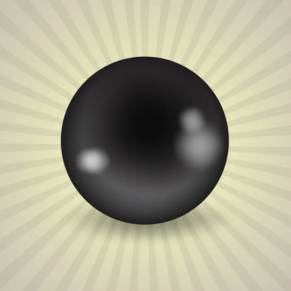 Bola hitam biliar Amerika - Stok Vektor