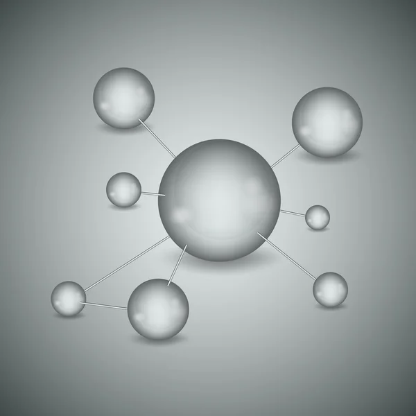 这种分子的分子结构 — 图库矢量图片