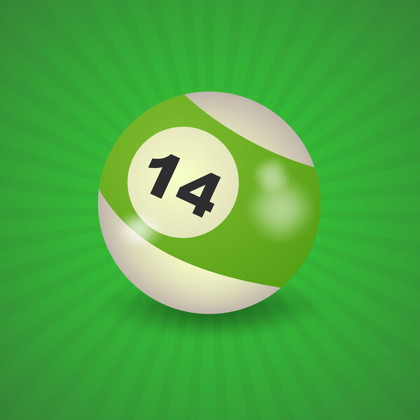 American billiard ball number 14