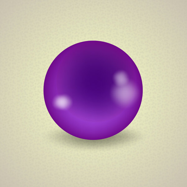 Фиолетовый бильярдный шар США
