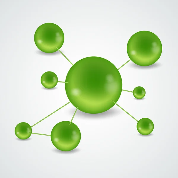 Estructura molecular de la molécula — Archivo Imágenes Vectoriales