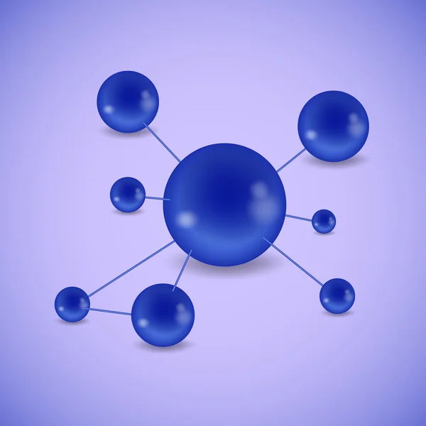 Structura moleculară a moleculei — Vector de stoc