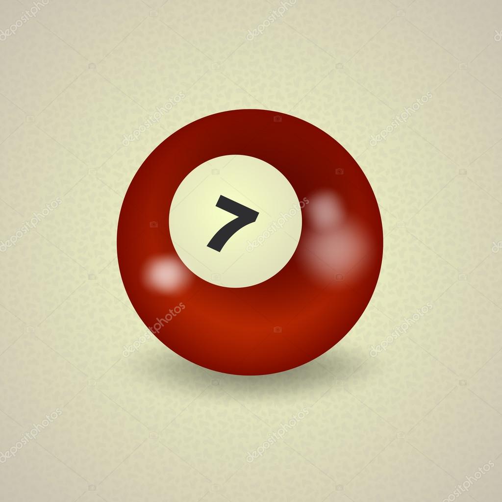 American billiard ball number 7 Stock Vector Image by ©Chorniy10 53183233