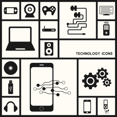 Gölge teknoloji simgeleri