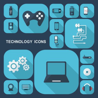 Gölge teknoloji simgeleri