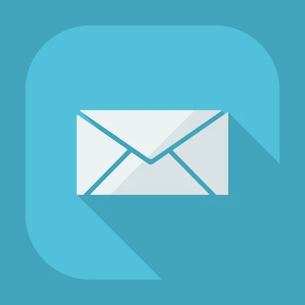 Envelope de email sombra — Vetor de Stock