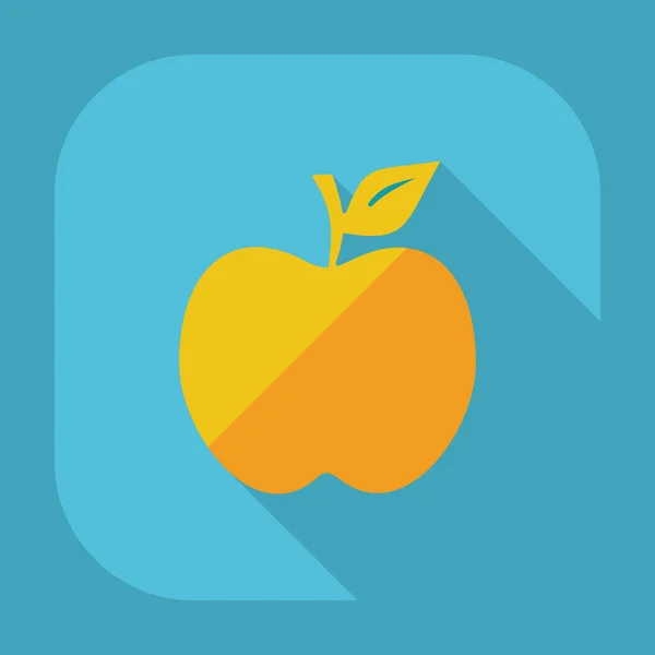 Manzana de sombra — Vector de stock