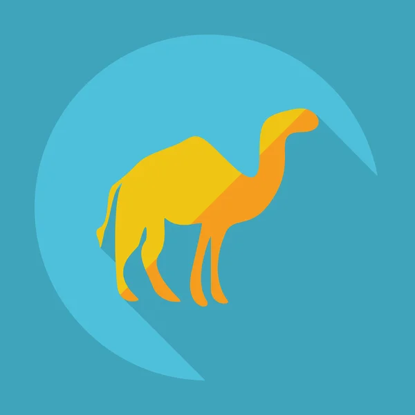 Shadow camel — Stock Vector