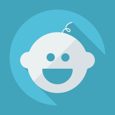 Düz simgesi: çocuklar yüz