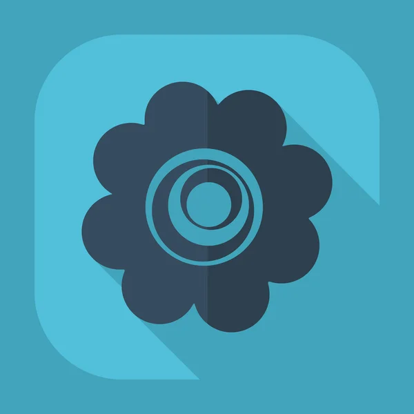 Flaches Symbol: Blume — Stockvektor