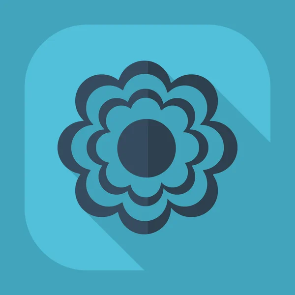 Flat ikonen: blomma — Stock vektor